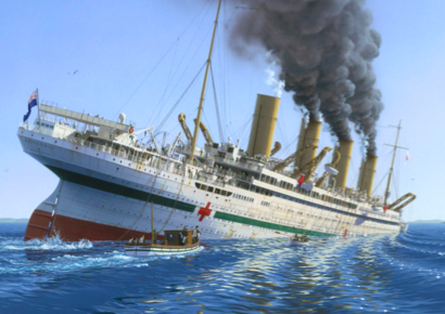 HMHS Britannic - Sinking